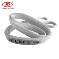 Durable white Polypropylene fiber lifting belt sling for hoisting