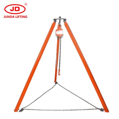 best price 3T 3M Mini portable Rescue tripod with Automatic brake device and rescue winch