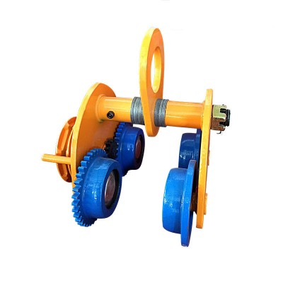 peach type hand pull push anticollision monorail trolley for chain hoist